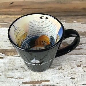 Inside Out Washington DC Ceramic Mug Black